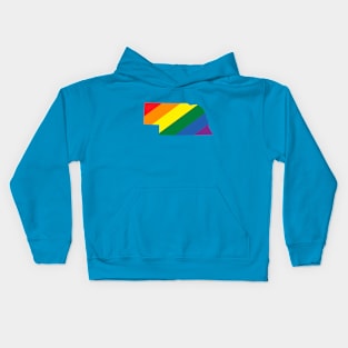 Nebraska state LGBT Pride Kids Hoodie